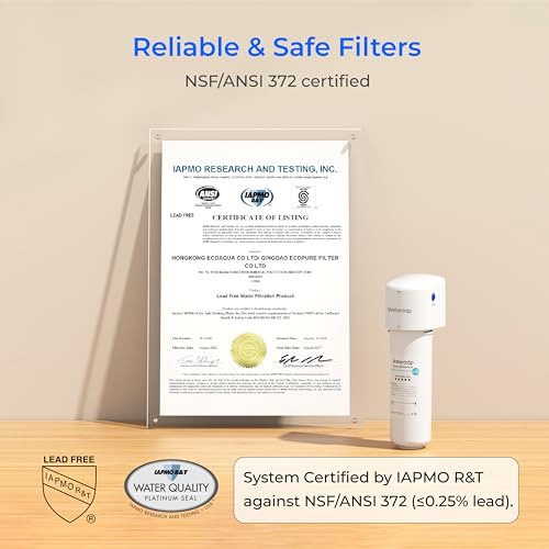 Waterdrop G3P800 Omvu00e4nt Osmos System, 800 GPD Snabbt Flu00f6de, NSF