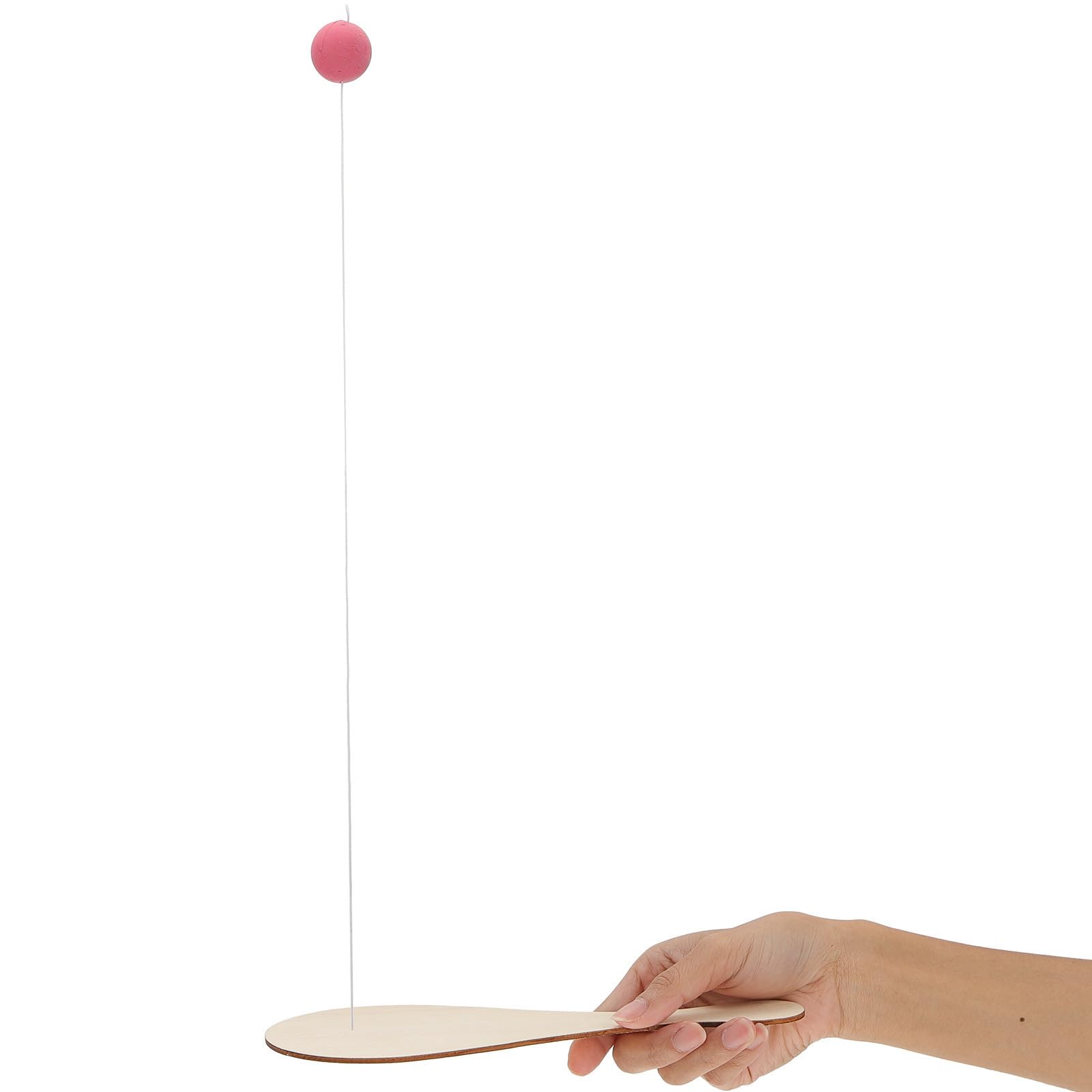 ifundom Juego de Pádel para 6 Piezas Balones de Paleta de Madera sin Pintar para DIY Pintura Creativa Material Natural para Manualidades y Actividades Infantiles en Interiores y