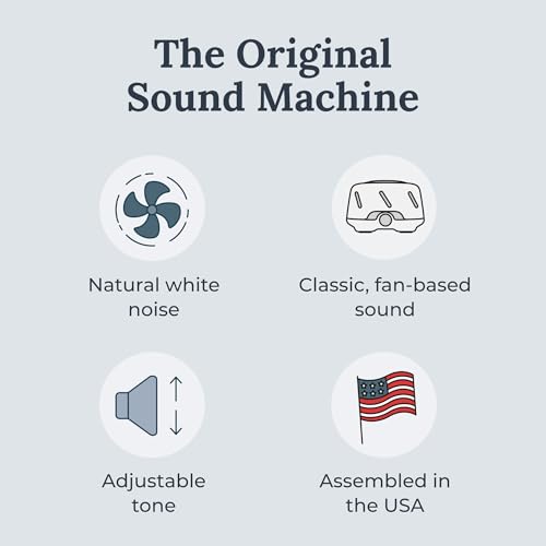 Yogasleep Dohm UNO White Noise Sound Machine (White) with Real Fan Inside for Non-Looping White Noise, for Travel, Office Privacy, Meditation, Sleep Aid for Adults & Baby, Registry Gift - Image 3