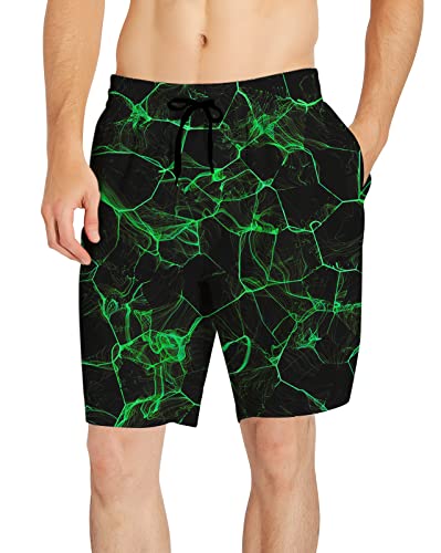 Fanient Men Beach Shorts Summer Swimming Trunks Blue Smoke Graphic Boardshorts Swimwear Drawstring Bathing Suits Xl #TOP2