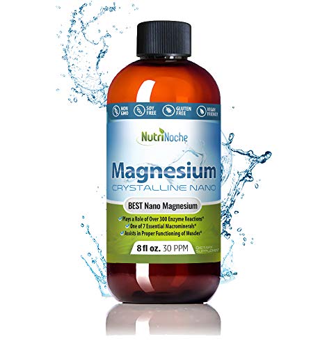 Nutrinoche Liquid Magnesium Supplement - 30 Ppm Of Nano Sized Magnesium Particles Absorbed At A Cellular Level - Colloidal Minerals #TOP5