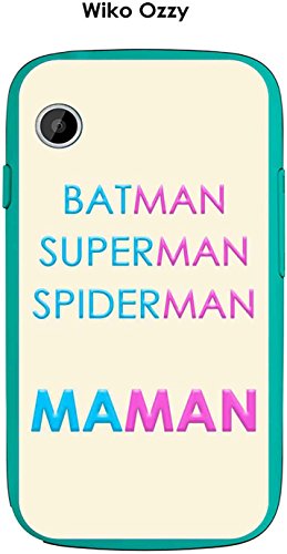 Onozo Coque Wiko Ozzy Design Maman vs Batman