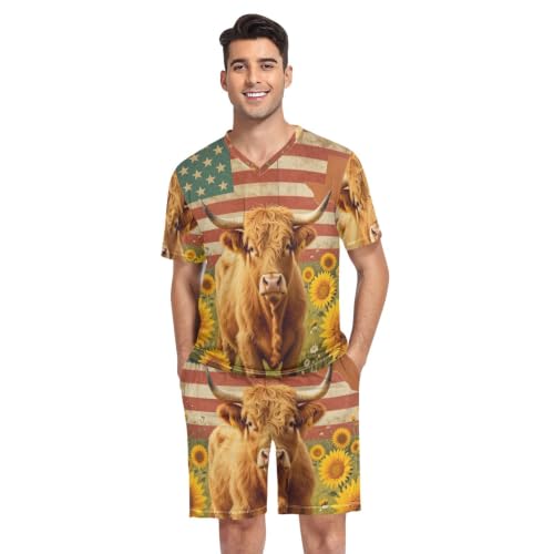 Evita el calor al dormir con la camisa de pijama de hombre fresca estilo casa de campo S