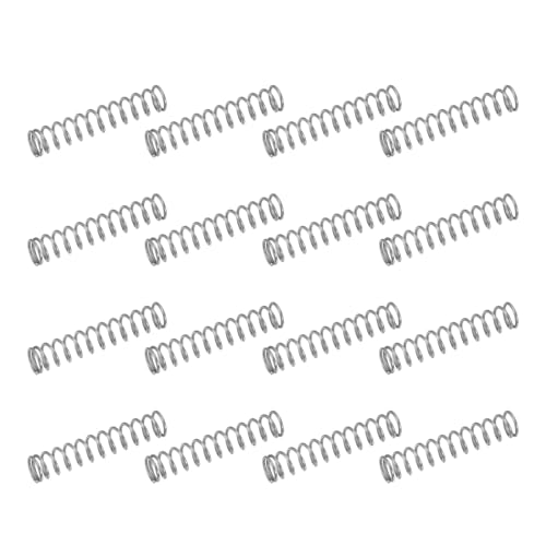 uxcell 50Pcs 304 Stainless Steel Compression Springs, 0.5mm x 5mm x 25mm Small & Tiny Pen Spring for Home Repair & DIY, Workshop & Industrial Use, (Silver Tone)
