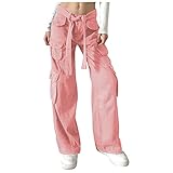 QHDDP Bundeswehr Hose Jeans Hose Damen Lange Hose 152 Mädchen Schnee Hose 116 Ander Amor Jogginghosen Kangaroos Jogginghosen Damen Rosa S