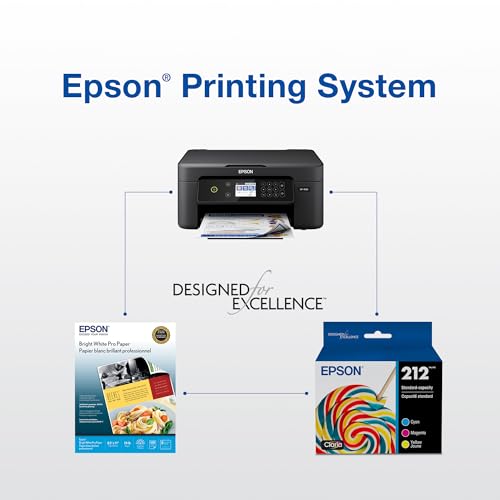 Image of Epson 212 Genuine Ink Standard Capacity Yellow Cartridge T212420 | Works With WorkForce WF-2830 WF-2850 Expression XP-4100 XP-4105 Inkjet Printers
