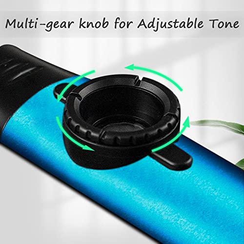 Kazoo électrique en métal bleu de haute précision avec diaphragmes de flûte interchangeables - 3