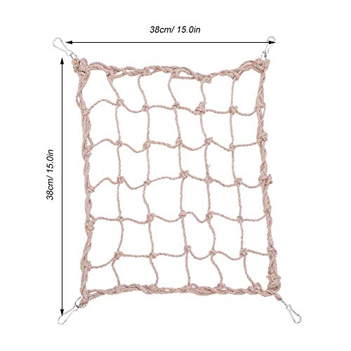 Fdit Papegaai Vogels Speelgoed Hennep Touw Grote Klimmen Net Papegaaien Levert Met Haken - Afbeelding 3