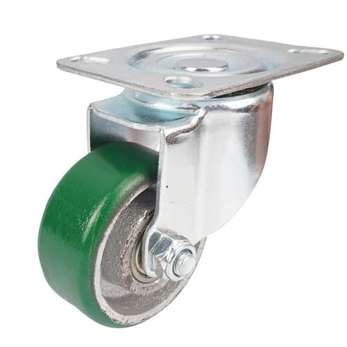 Roulette pour meuble lourd 3 pouces fonte et PU pour déplacer châssis sans effort