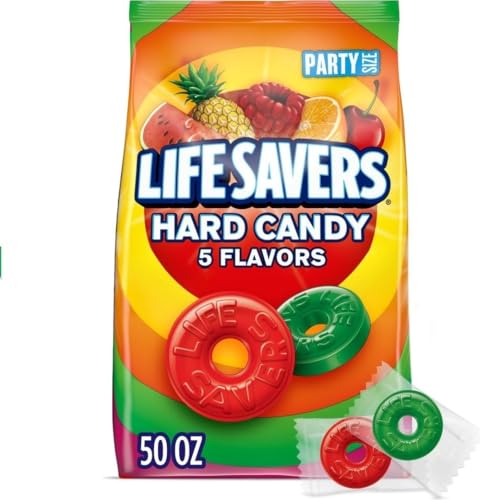 LIFE SAVERS 5 Flavors Hard Candy, Party Size, 50 oz Sharing Bag - image 1