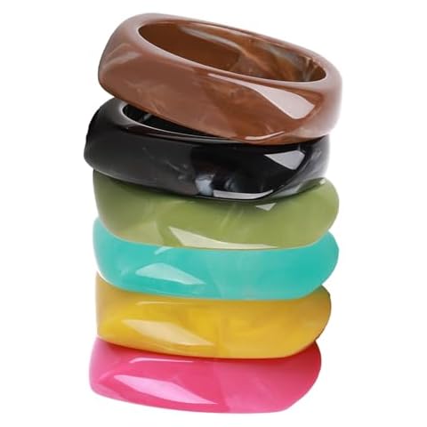 CUHBIV 6 Pcs Acrylic Bangle Bracelets Cover