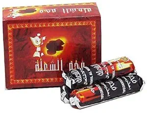 Hamil Al-MUSHK Special Hookah Charcoal,30 Tablet Pack