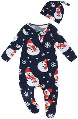 Baby One-Piece Footies Long Sleeve Rompers 2-Way Zipper, Viscose from Bamboo Baby Bodysuit Clothes for Boys Girls