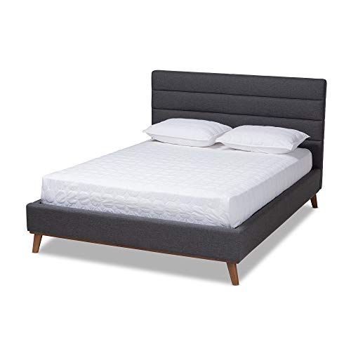 Baxton Studio Beds (Platform), King, Charcoal
