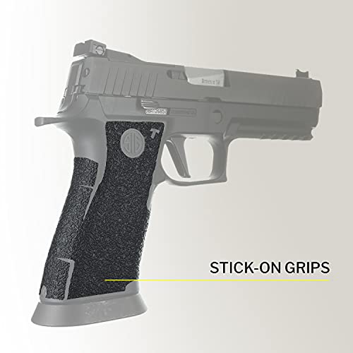 Talon Grips Adhesive Pistol Grip - Compatible With Sig Sauer P320 X-Five Full Size 9Mm - Made In The Usa - Rubber, Black #TOP1