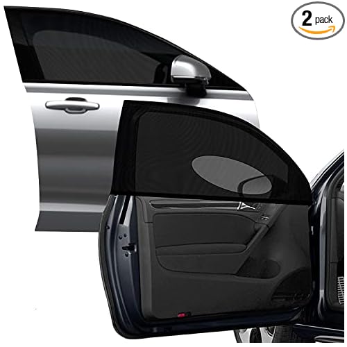 2Pack Universal Car Front Side Window Sun Block Shade (29.5"H x 35.4"L