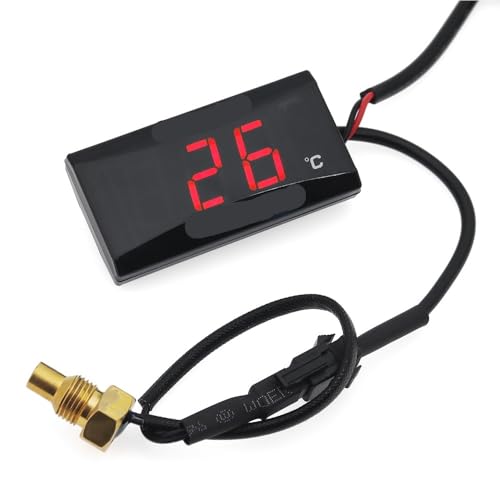 oCNpxv LCD fW^ ~j[^[ XMAX250 NMAX CB400 CB500X v ZT[t(Red LED Thermometer)