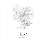 JUNIWORDS Stadtposter - Wähle Deine Stadt - Jena - 30 x 40 