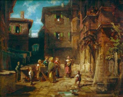 Art Mural Moderne Musiciens de rue Carl Spitzweg poster 60x90