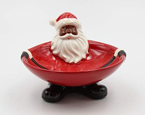 Ethnic Santa Claus Footed Candy Bowl by Cosmos Gifts - Image 2