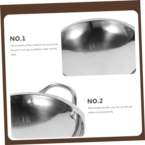 Wok de fondo redondo Unomor acero inoxidable ligero miniatura 4