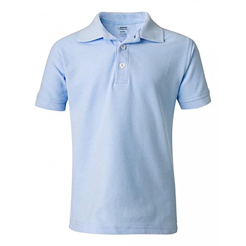 French Toast Short Sleeve Pique Polo Boys Blue 20