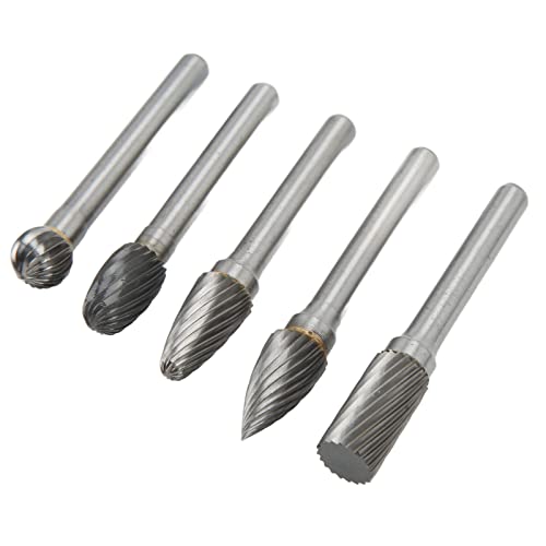 Set de 5 fresas rotativas de carburo de tungsteno miniatura 5