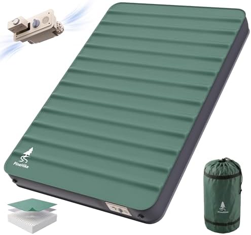 2 Person Full Size Camping Sleeping pad, 4" Ultra-Thick Memory Fo...