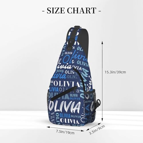 Blue Custom Sling Bag for Women Men Personalized Crossbody Sling Backpack with Name Photo Text Image Customized Chest Bag for Outdoor Travel Sport Hiking Daypack2