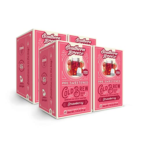 Southern Breeze Cold Brew Sweet Tea Strawberry Iced Tea with