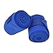NutriEss 4Pcs Horse Leg Bandage Soft Polyester Set Kit Hoop and Loop Fastener Guard for Dog Cow Cat Blue
