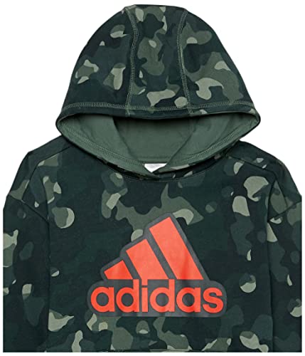 Adidas Boys' Long Sleeve Camo Print Hoodie, Green Oxide, Medium (10/12) #TOP2