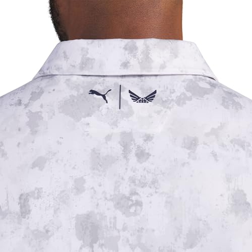 PUMA X Volition Camo Men's Golf Polo Shirt, White Glow, L