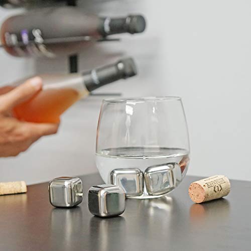 Southern Homewares Stainless Steel Chilling Ice Cubes Reusable For Whiskey Wine Beverage Set of 12 - Thumbnail 6