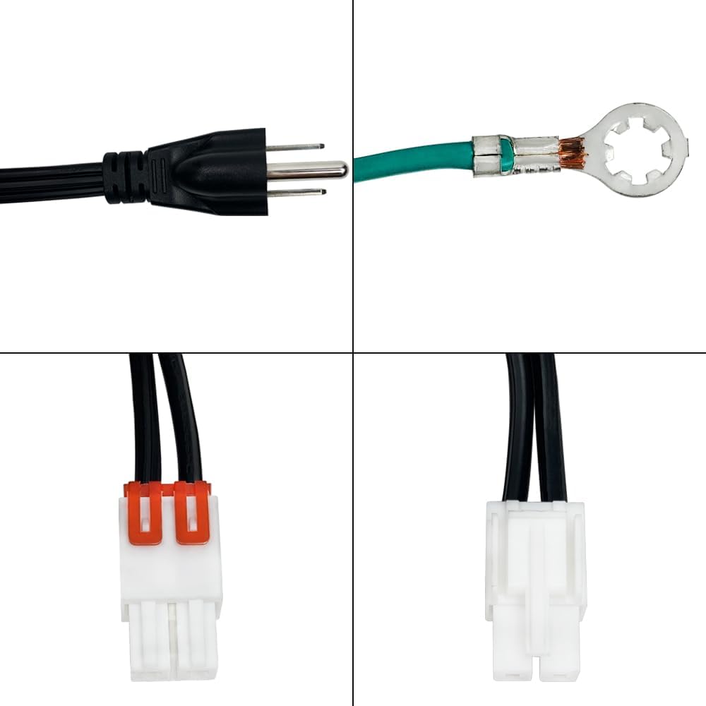 Upgrade Refrigerator Power Cord Replace 3903-000519 3903-001013 3903-001003 3903-000786 3903-000796 Compatible with RF28T5001SR RF27T5501SR RH29H8000SR RF28HMEDBSR RF261BEAEWW/AA RH29H8000SR/AA