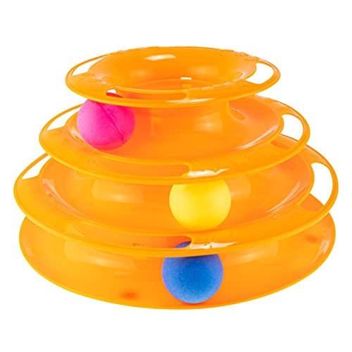Brinquedo Corre-corre Torre de bolinhas para gatos Western PET-542