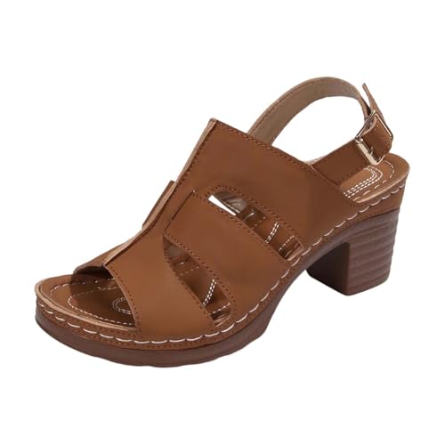 Sandales à plateforme unies pour femme : mules de marche confortables
