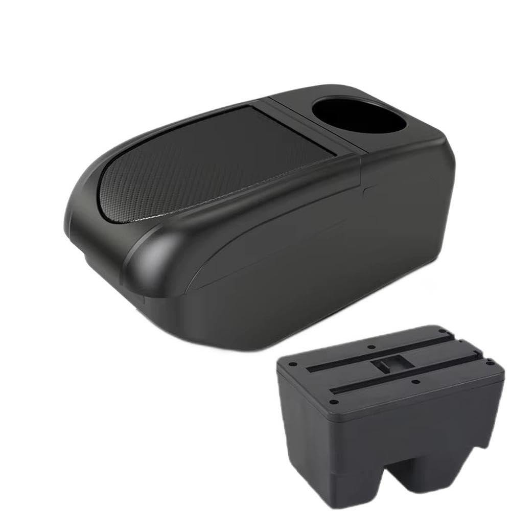 FSOZDBBPL For Toyota Yaris Cross For Yaris Suv Car Armrest Box Central Store Content Box Decoration With USB Interior Parts(B1 Black Frame 6USB)