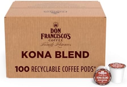 Don Francisco's Kona Blend Single Serve Coffee Pods, Medium Roast, 100ct
