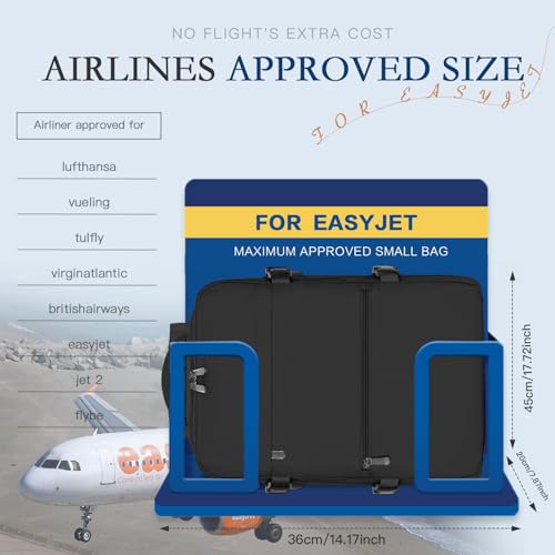 Sac a dos bagage cabine 45x36x20 Easyjet xlodea de voyage imperméable