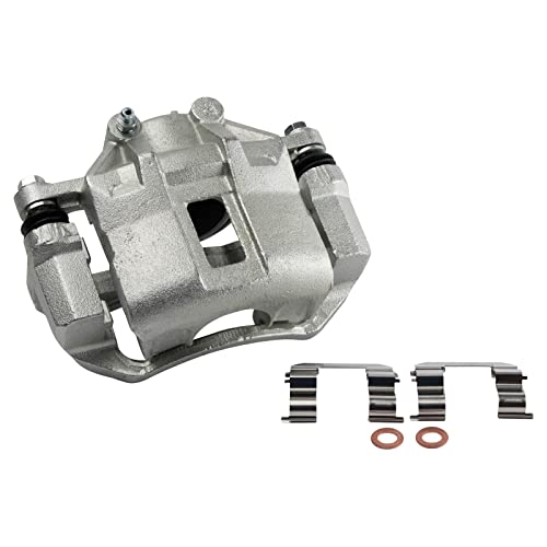 Image of TRQ Front Right Rear Brake Caliper w /Bracket Passenger Side | For 2006-2011 Hyundai Accent 2006-2012 Kia Rio Rio5