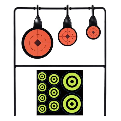 KNINE OUTDOORS Hunting Shooting Taget Airgun Spinner Target, Rated for .22 Rimfire Rifles and .22 Handguns