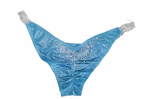 Turquoise Women's Competition Bikini Set, Top: A/B and C/D, Bottom Hip Size: S 28-31, M 32-34, L 34.5-36 Inches2