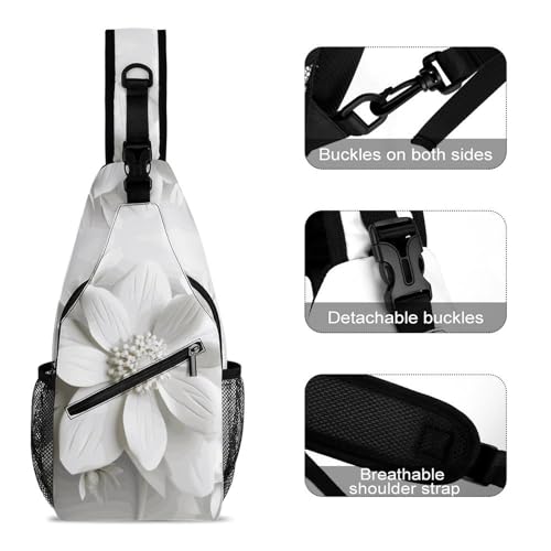Bolso cruzado casual estilo floral para mujer y hombre miniatura 3
