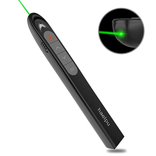 Wireless Presenter Remote with Green Light, 200FT Range RF 2.4GHz Office Presentation Remotes