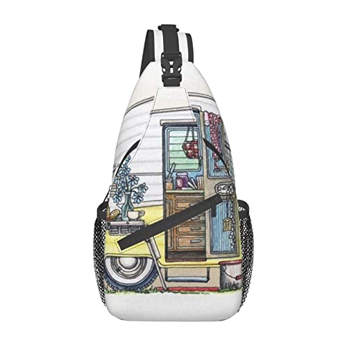 Sac de randonnée en grain de bois mixte pour camping et cyclisme Happy Camppers