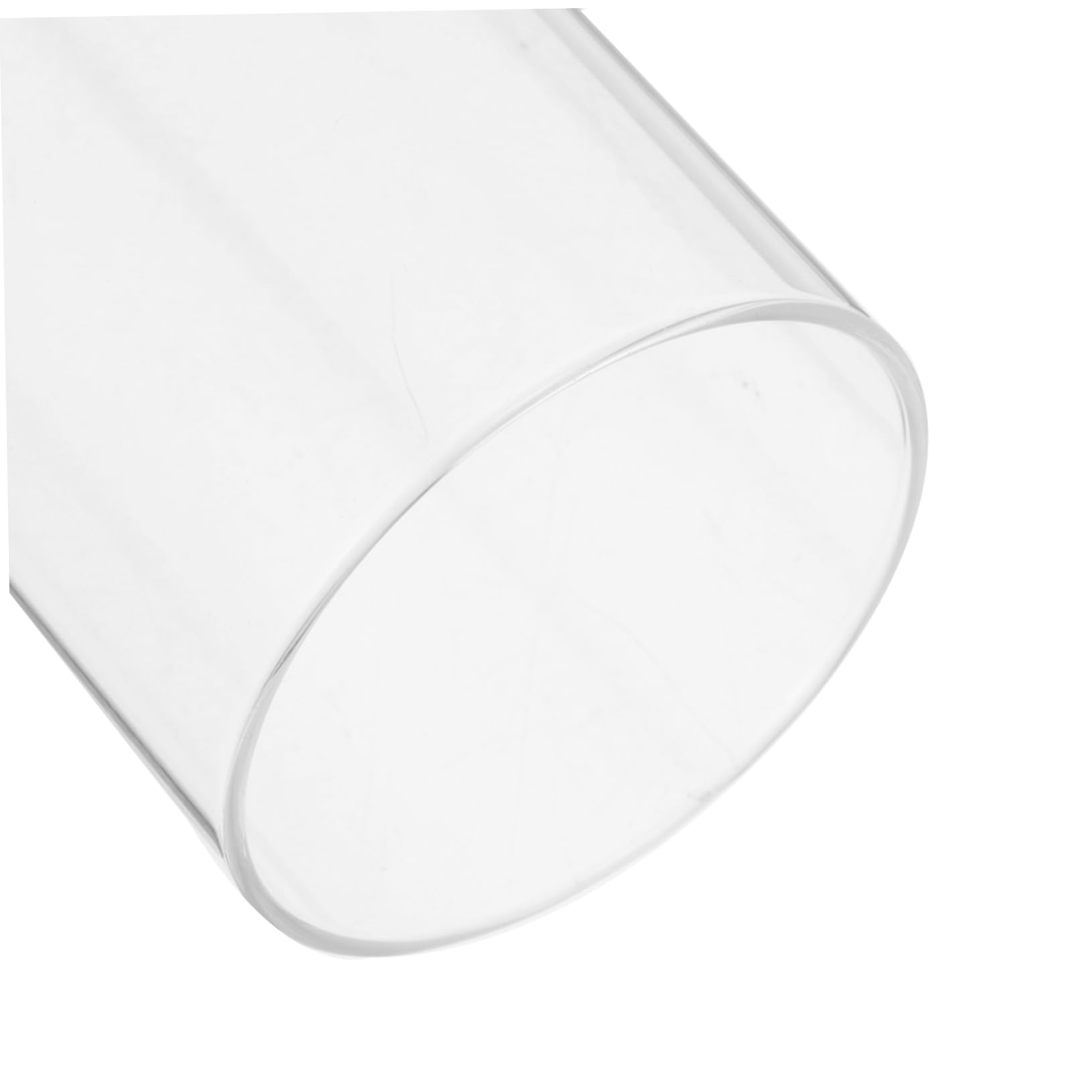 Luxshiny 4pezzi Paralume in Trasparente per Candele Cilindriche Copricandele Semplici in Borosilicato Antivento per Decorazioni e Uso Fai da Te