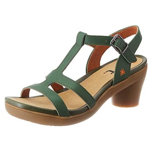 Art Alfama, Sandalias con Punta Abierta para Mujer, Verde (Forest Forest), 38 EU