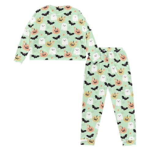 Image of Women's Pajamas Set Soft 2 Piece Loungewear Long Sleeve Pj Set Matching Sleepwear with Pockets for Women Plus Size
