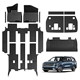 GALVAGNITE Floor Mats for Kia Carnival 2022-2026 Gas, Full Coverage All Weather Floor Mat Trunk Cargo Liner with Backrest Protectors & Door Sill Guards Accessories, Full Coverage Set (Fit 8 Sests)